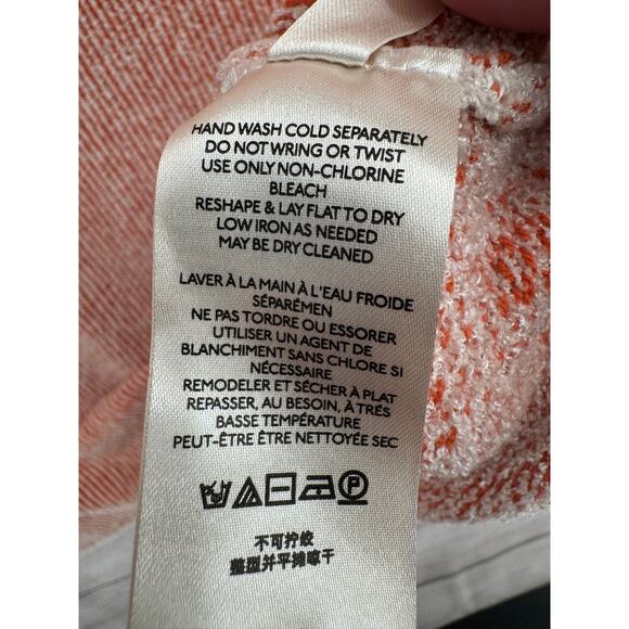 Free People Striped Super Soft Tunic Sweater Womens Small Pink Orange White - Picture 9 of 12